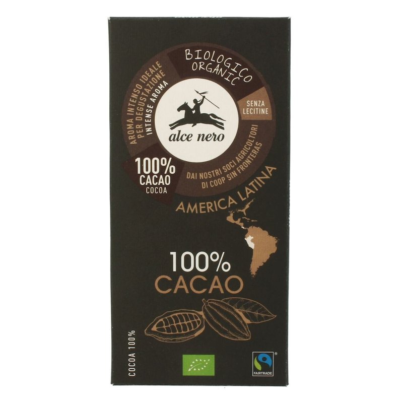 Alce Nero Tabliczka gorzka 100% kakao bio 50g