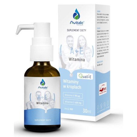 Witamina A+E QualiE 30ml 600porcji Avitale Aliness