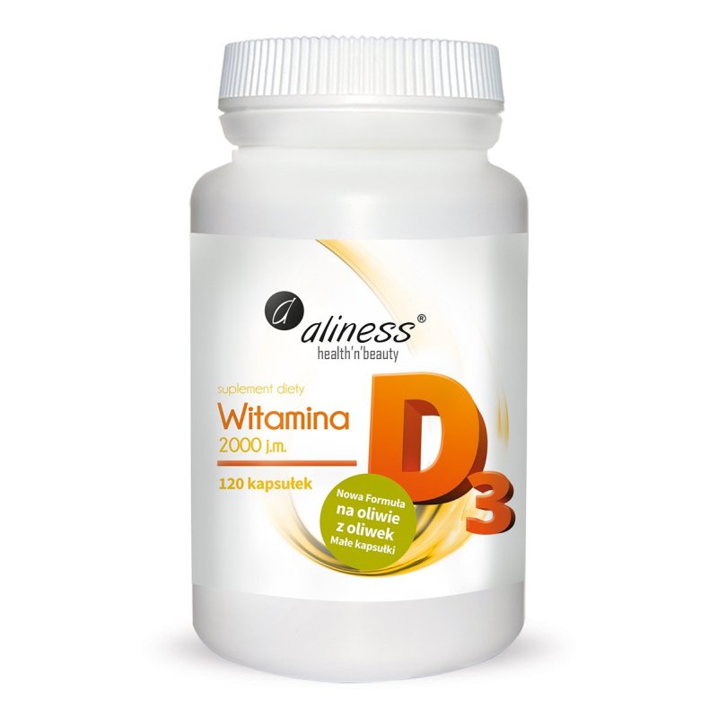 Witamina D3 2000jm 120kapsułek Aliness