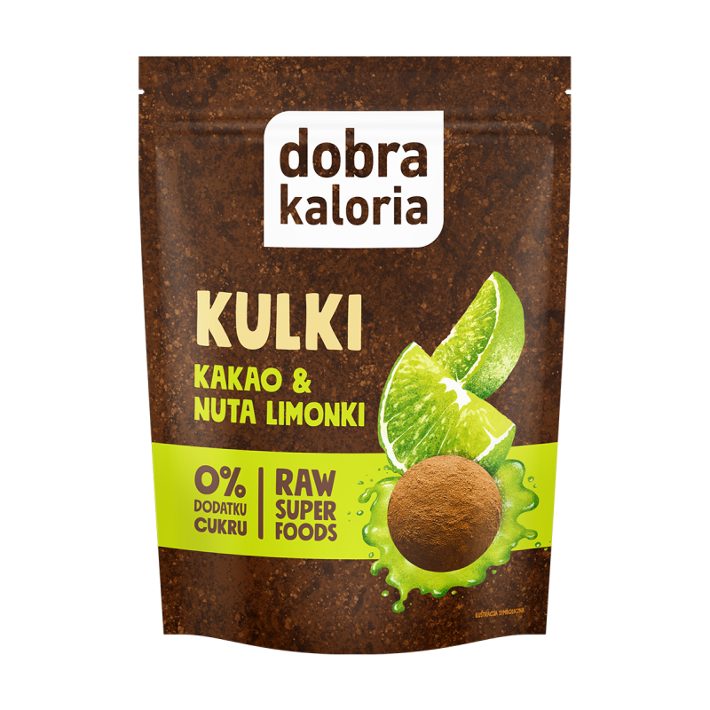 Kubara Dobra Kaloria Kulki kakao&amp;nuta limonki 65g