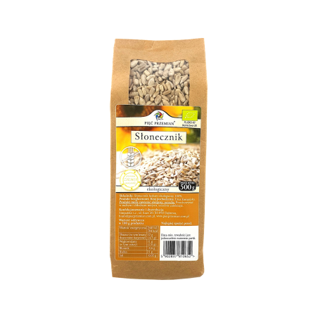 Słonecznik łuskany BIO 500g Pięć Przemian