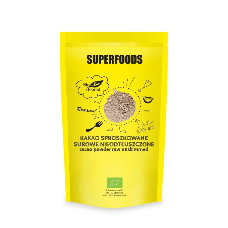 Kakao sproszkowane surowe nieodtłuszczone BIO 150g Bio Planet