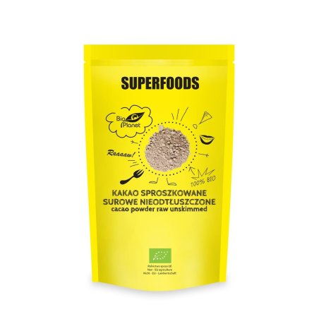Kakao sproszkowane surowe nieodtłuszczone BIO 150g Bio Planet