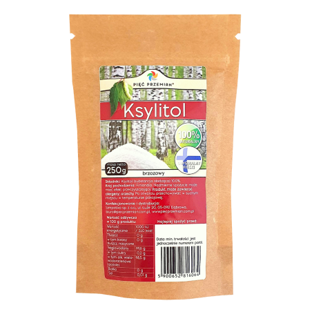 Ksylitol – cukier brzozowy 250g Pięć Przemian