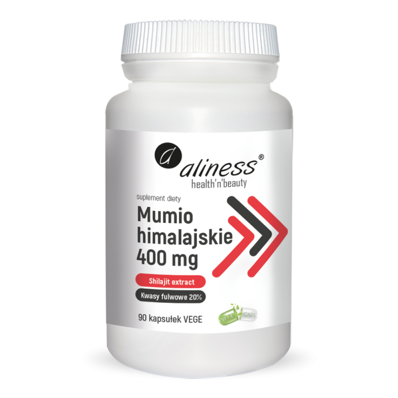 Mumio himalajskie (Shilajit extract) 400mg 90kapsułek Aliness