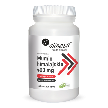 Mumio himalajskie (Shilajit extract) 400mg 90kapsułek Aliness
