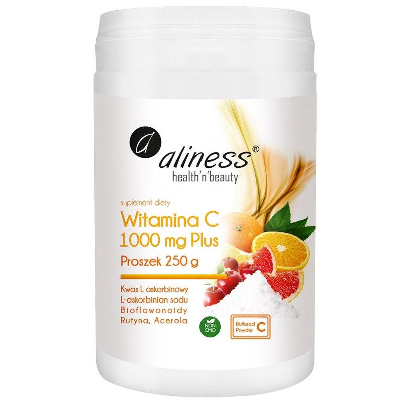 Witamina C 1000mg Plus proszek 250g Aliness