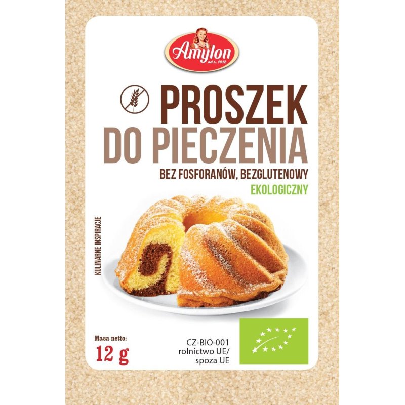 Proszek do pieczenia BIO bezglutenowy 12g Amylon