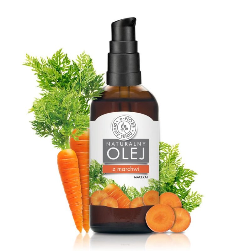 Naturalny olej z marchwi macerat 100ml e-FIORE