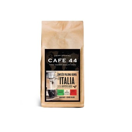 Cafe 44 (Agro mmk) Świeżo palona kawa Italia ziarnista 200g