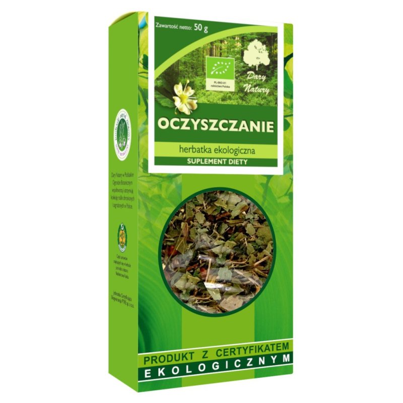Herbatka Oczyszczanie EKO 50g Dary Natury