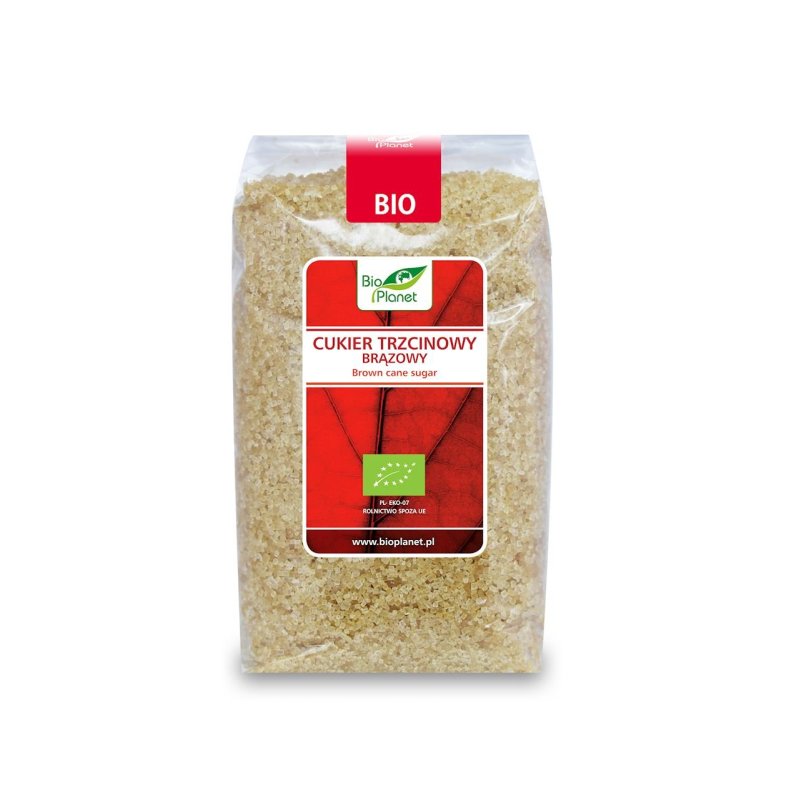 Cukier trzcinowy brązowy BIO 500g Bio Planet