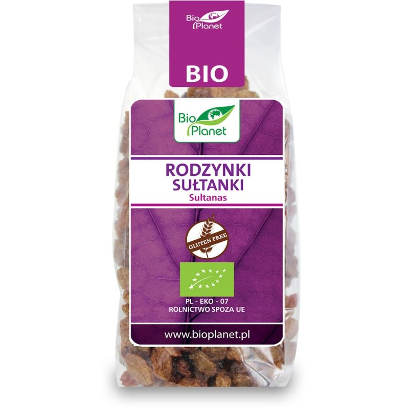 Rodzynki sułtanki BIO 200g Bio Planet