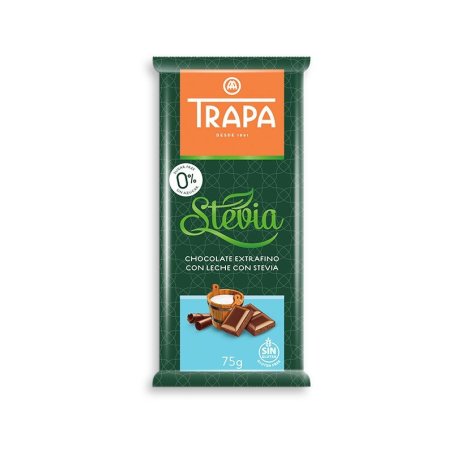 Czekolada mleczna ze stewią bez dodatku cukru 75g Trapa