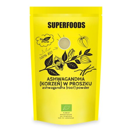 Bio Planet Superfoods Ashwagandha (korzeń) w proszku bio 150g