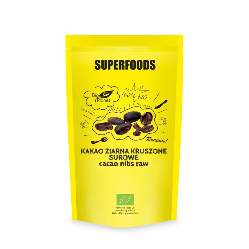 Kakao surowe ziarno kruszone 250g Bio Planet