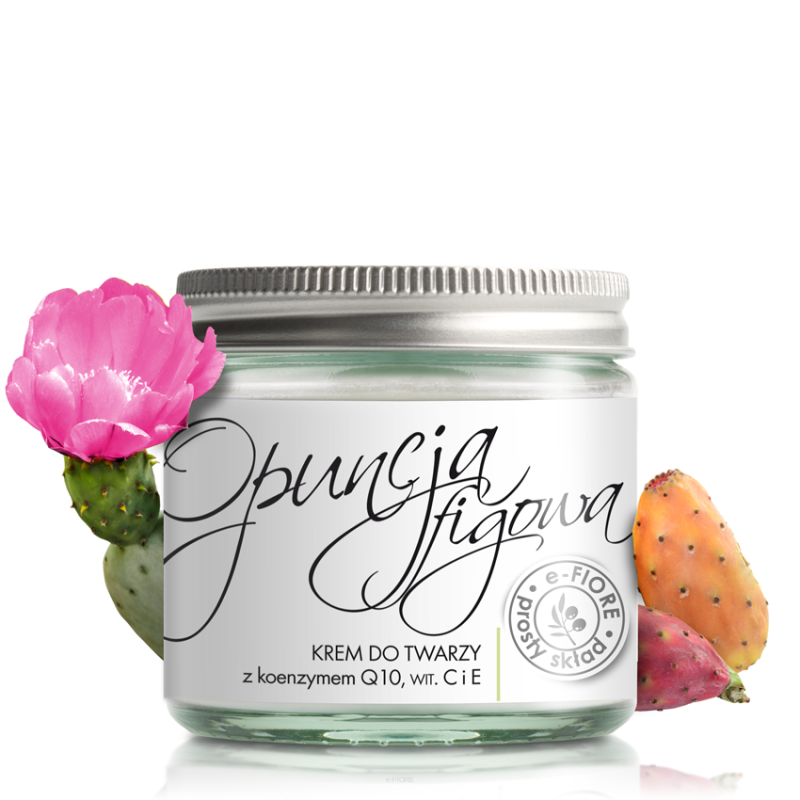 Naturalny krem odmładzający do twarzy z opuncją figową 60ml e-FIORE