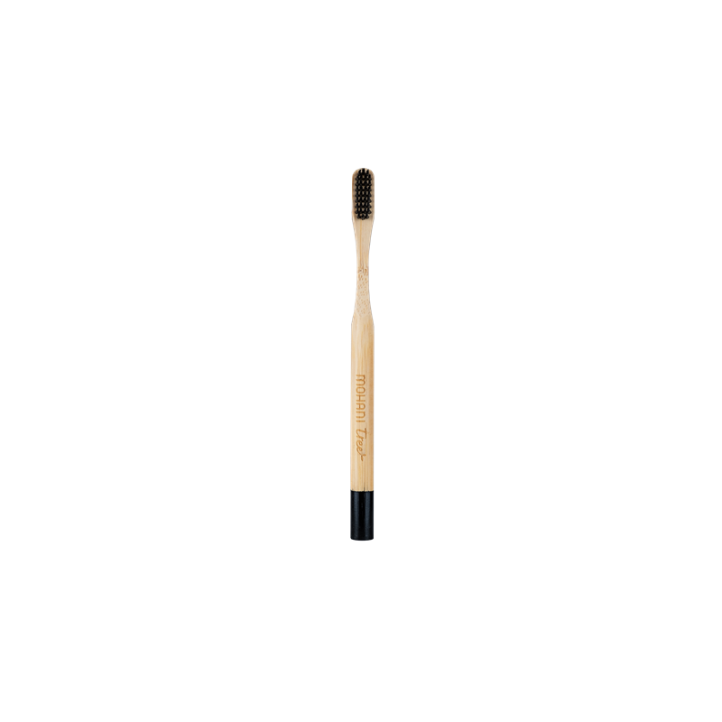 Bambusowa szczoteczka do zębów - naturalna, włosie średnie Mohani