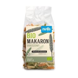 Makaron orkiszowy ślimaczki kolorowe BIO 250g Niro