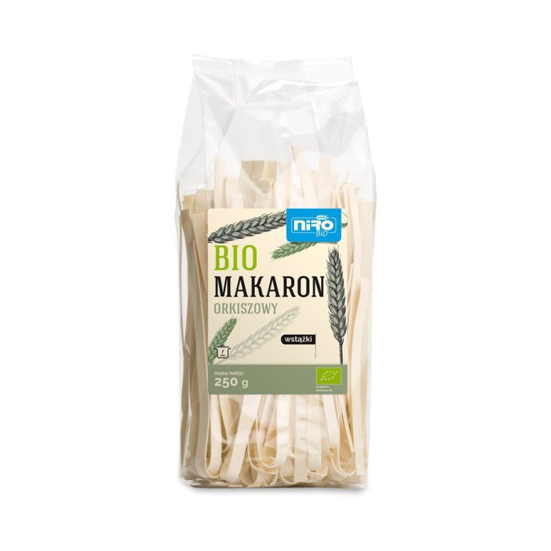 Makaron orkiszowy wstążki BIO 250g Niro