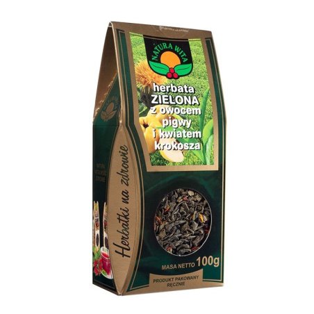 Natura-wita Herbata zielona z owocemi pigwy i kwiatem krokosza 100g