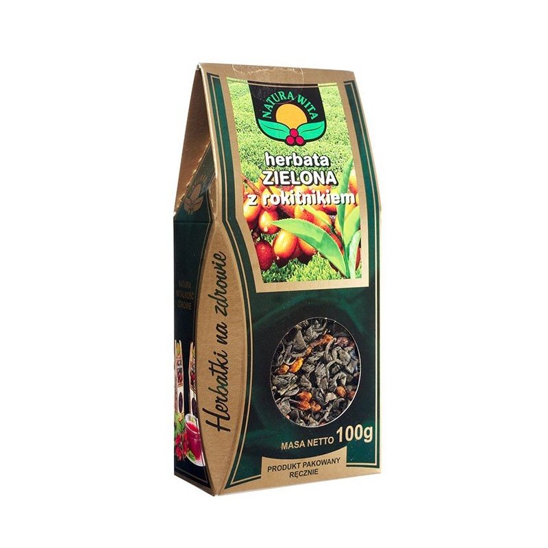 Natura-wita Herbata zielona z rokitnikiem 100g