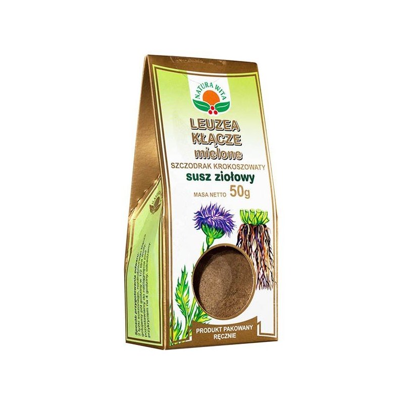 Natura-wita Szczodrak krokoszowaty (leuzea) korzeń mielony 50g