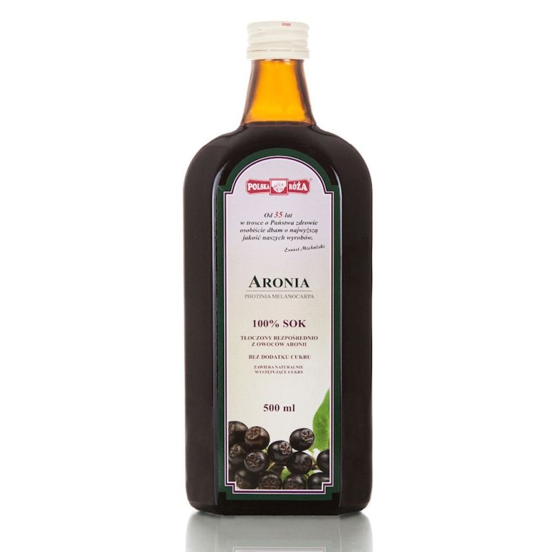Polska Róża Sok aronia 100% bez cukru 500ml