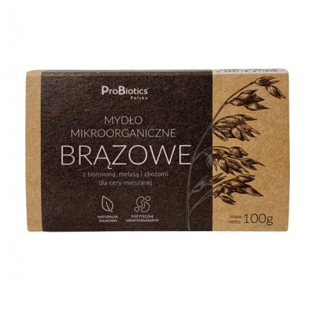 Probiotics Mydło brązowe w kostce 100g