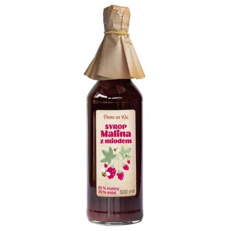 Prosto Ze Wsi Syrop malina z miodem 500ml