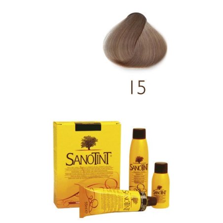 Farba do włosów Sanotint Classic – 15 ASH BLONDE (popielaty blond)