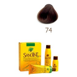 Farba do włosów Sanotint Sensitive - 74 LIGHT BROWN (jasny brąz)