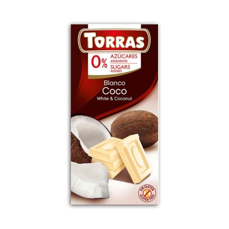 Torras Czekolada biała z kokosem 75g