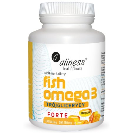 Fish Omega 3 FORTE 500/250mg 90kapsułek Aliness