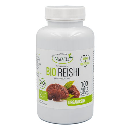 NatVita Reishi bio 500mg 100kaps.