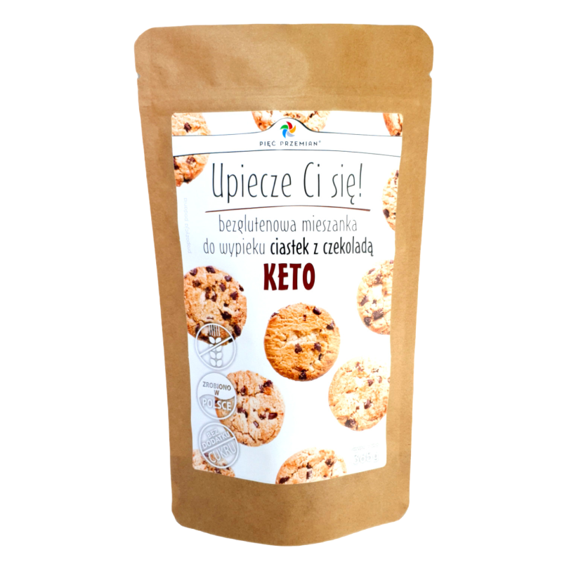 Pięć Przemian Mieszanka do wypieku ciastek z czekoladą KETO 365g