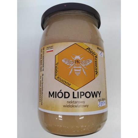 Pasieka Kruszyna Miód lipowy 1kg