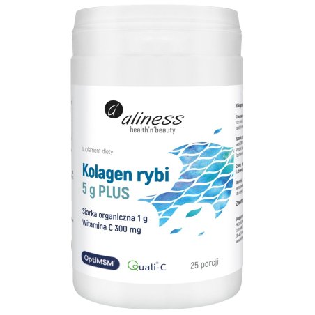 Aliness Kolagen rybi 5g plus siarka MSM 25porcji