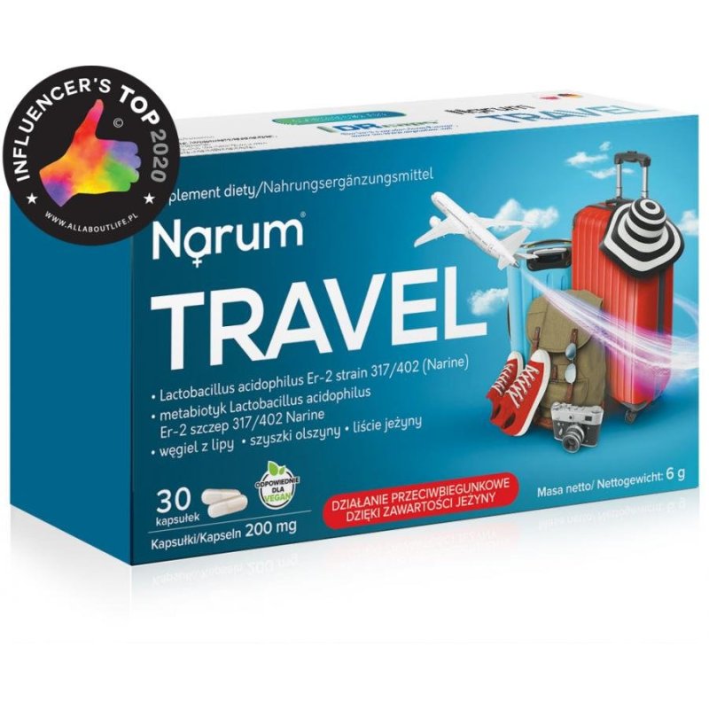 Narum Travel 200mg 30kaps.