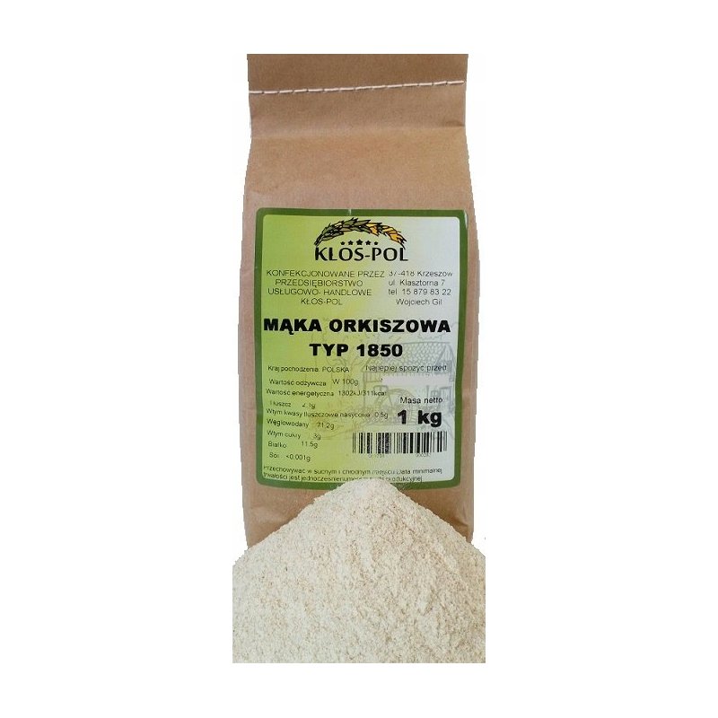 Kłos-pol Mąka orkiszowa typ 1850 1kg