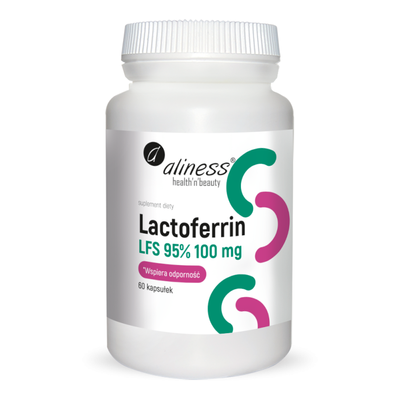 Aliness Lactoferrin LFS 95% 100 mg x 60 kapsułek