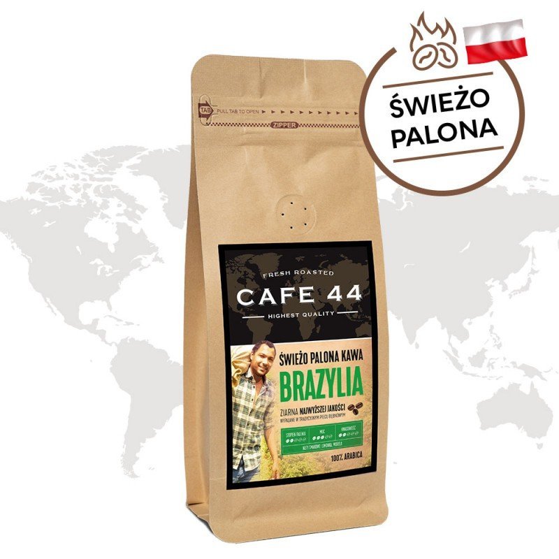 Cafe 44 (Agro mmk) Kawa ziarnista świeżo palona Brazylia 200g