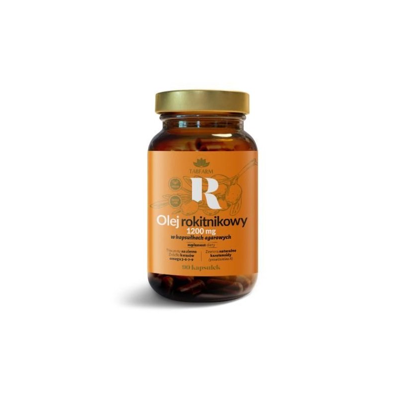 Tabfarm Olej rokitnikowy 400mg 90kaps. agarowych
