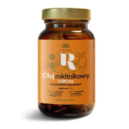 Tabfarm Olej rokitnikowy 400mg 90kaps. agarowych