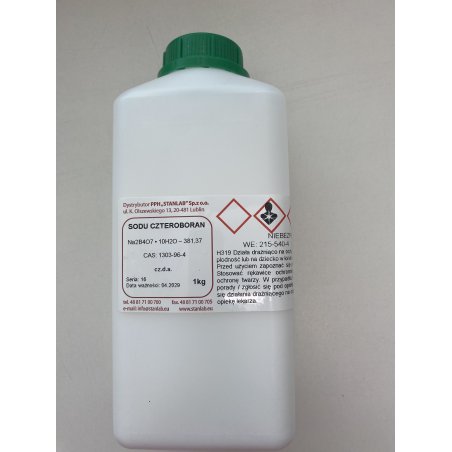 Czteroboran sodu dziesięciowodny (Boraks) 1kg Stanlab