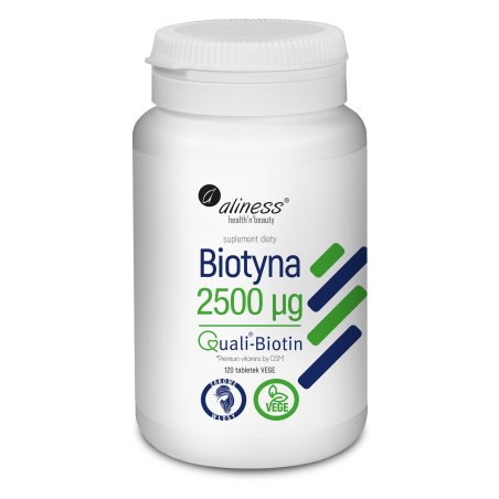 Aliness Biotyna QualiBiotin® 2500mcg 120tabl.