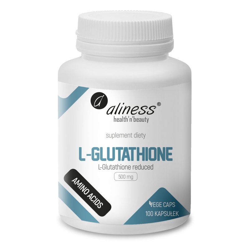 Aliness L-Glutathione reduced (glutation zredukowany) 500mg 100kaps.