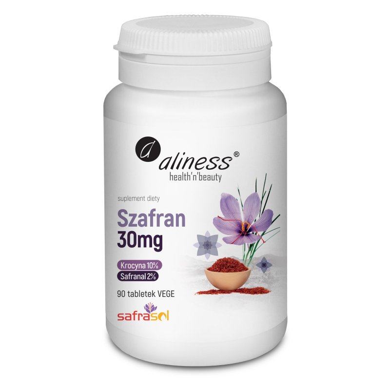 Aliness Szafran Safrasol 2%/10% 30mg 90tabl.