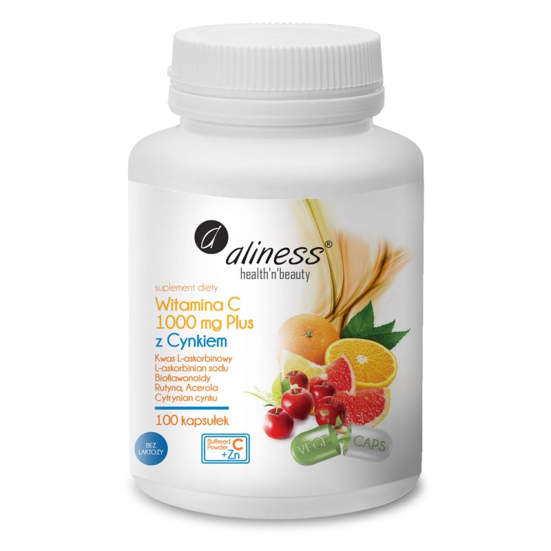 Aliness Witamina C 1000mg z cynkiem 100kaps.