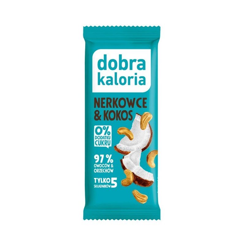 Kubara Dobra kaloria Baton nerkowce &kokos 35g
